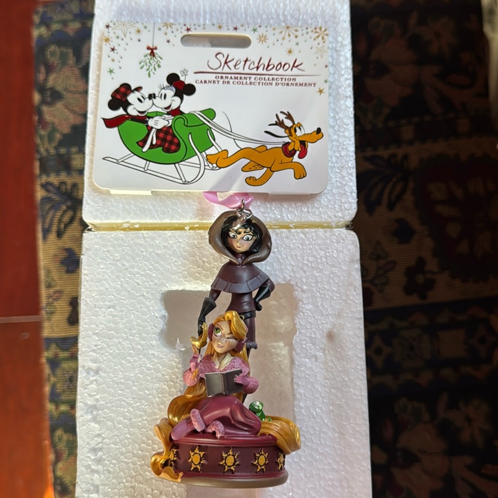 NWT - Disney sketchbook Rapunzel ornament.